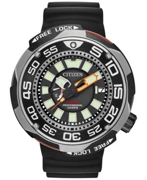 Citizen Men's Eco-drive Sport Black Polyurethane Strap Watch 52mm Bn7020-17e
