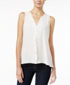Maison Jules Ruffled Peplum-back Top, Only At Macy's