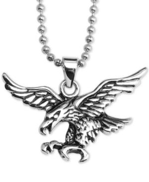 Flying Eagle 24 Pendant Necklace In Stainless Steel