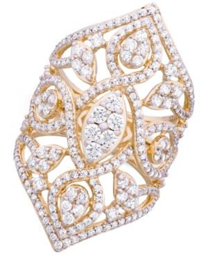 Wrapped In Love Diamond Openwork Statement Ring (2 Ct. T.w.) In 14k Gold, Created For Macy's
