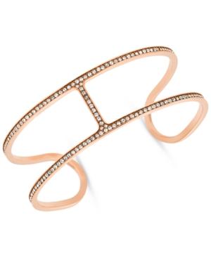 Michael Kors Clear Stone H Cuff Bracelet