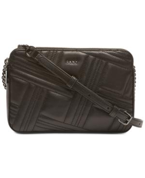 Dkny Allen Leather Crossbody, Created For Macy's