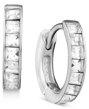 Eliot Danori Earrings, Crystal Accent Hoop