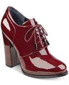 Guess Women's Vorsila Block-heel Lace-up Shooties Women's Shoes