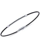 Charriol Women's Laetitia Black Spineal Accent Two-tone Pvd Stainless Steel Cable Bracelet