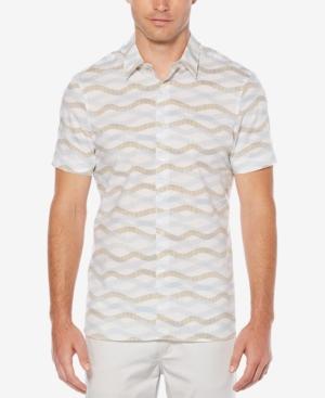 Perry Ellis Men's Wavy Stripe-print Shirt