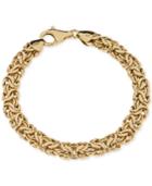 Giani Bernini Byzantine Link Bracelet In 18k Gold-plated Sterling Silver, Created For Macy's