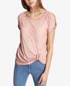 Sanctuary Adrienne Cold-shoulder Twist-detail T-shirt
