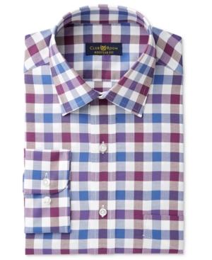 Club Room Men's Oxford Bold Gingham Dress Shirt, Only At Macy's