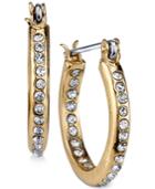 2028 Gold-tone Inside-out Pave Hoop Earrings, A Macy's Exclusive Style