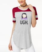 Freeze 24-7 Juniors' Ugh Emoji Graphic T-shirt