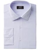 Alfani Men's Classic/regular Fit Performance Stretch Easy-care Maze Texture Dress Shirt, Created For Macy's