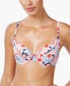 Tommy Hilfiger Floral-print Underwire Bikini Top Women's Swimsuit