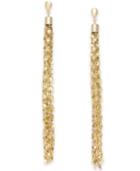 Thalia Sodi Gold-tone Chain Tassel Drop Earrings, Created For Macy's