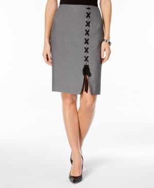 Nine West Lace-up Skirt