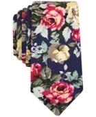 Bar Iii Men's Botanical Bougner Floral Slim Tie, Only At Macy's