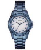 Guess Women's Blue Ion-plated Stainless Steel Bracelet Watch 39mm U0702l1