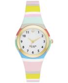 Kate Spade New York Women's Rumsey Multicolor Silicone Strap Watch 30mm Ksw1076