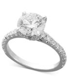 X3 Diamond Ring, 18k White Gold Certified Diamond Engagement Ring (1-1/2 Ct. T.w.)