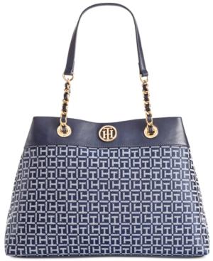 Tommy Hilfiger Lucie Monogram Jacquard Shopper