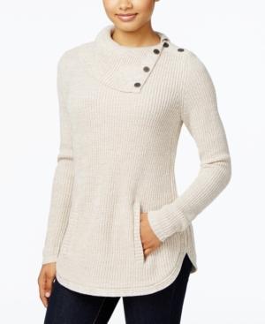 Style & Co. Envelope-neck Marled Sweater, Only At Macy's