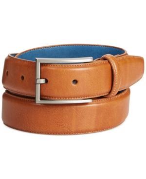Ryan Seacrest Disctinction British Tan Glove Leather Belt