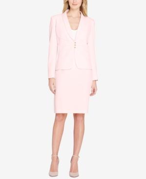 Tahari Asl Pintucked Skirt Suit