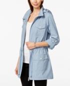 Style & Co. Hooded Chambray Anorak, Only At Macy's