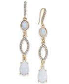 I.n.c. Gold-tone Stone & Pave Linear Drop Earrings, Created For Macy's