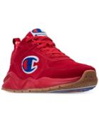 Champion Men's 93eighteen Suede Chenille Athletic Training Sneakers From Finish Line