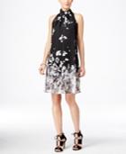 Inc International Concepts Printed Halter Trapeze Dress, Only At Macy's