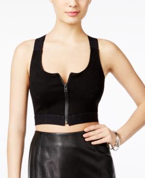 Guess Zip-up Crop Top