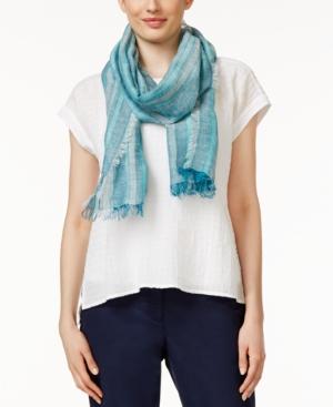 Eileen Fisher Printed Fringe-trim Scarf