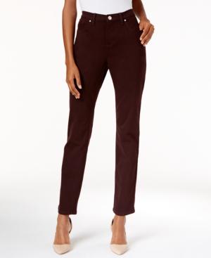Lee Petite Gwen Eggplant Wash Straight-leg Jeans