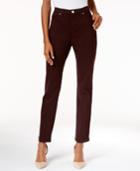 Lee Petite Gwen Eggplant Wash Straight-leg Jeans