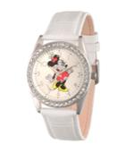 Disney Minnie Mouse Women's Silver Alloy Glitz Watch