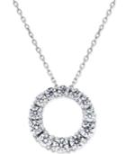Diamond Circle Pendant Necklace (1 Ct. T.w.) In 14k White Gold