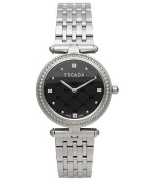 Escada Women's Swiss Vanessa Diamond Accent Stainless Steel Bracelet Watch 34mm Iww-e3235011