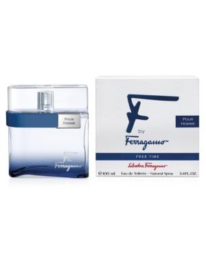Salvatore Ferragamo F By Ferragamo Pour Homme Free Time Eau De Toilette Natural Spray, 3.4 Oz