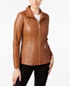 Anne Klein Scuba Leather Jacket