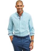 Nautica Big And Tall Gingham Button-down Shirt