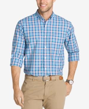 Izod Men's Saltwater Breeze Performance Plaid Shirt