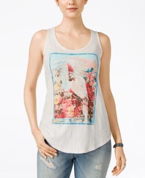 Lucky Brand Parrot Graphic Tank Top