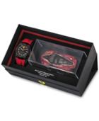 Ferrari Men's Asprie Red Silicone Strap Watch 42mm Gift Set