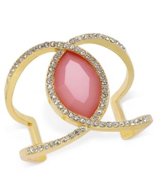 Inc International Concepts Large Stone And Pave Cuff Bracelet, Created For Macy's
