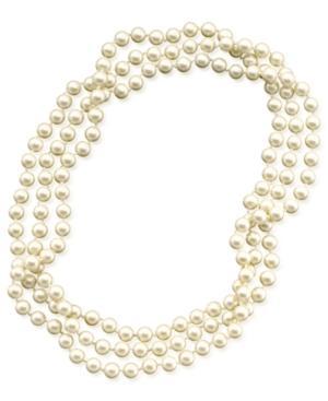 Lauren Ralph Lauren Long Glass Pearl Necklace