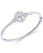 White Sapphire Bangle Bracelet In Sterling Silver (3/4 Ct. T.w.)