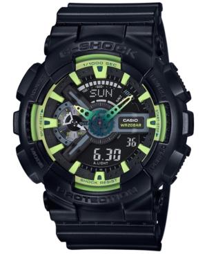 G-shock Men's Analog-digital Black Resin Strap Watch 55x51mm Ga110ly-1a