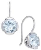 Thomas Sabo Blue Crystal Drop Earrings In Sterling Silver