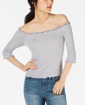 Hippie Rose Juniors' Off-the-shoulder T-shirt
